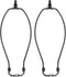 PATIKIL 11 Inch Lamp Harp Kit with 1" Tall Iron Finial, 2