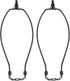 PATIKIL 11 Inch Lamp Harp Kit with 1" Tall Iron Finial, 2