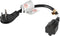 1Feet 1625W 13A UL SJT 16AWG Flat Plug Heavy Duty Extension Cord: 3-Prong Grounded Short 90 Degree Angle Adapter, UL