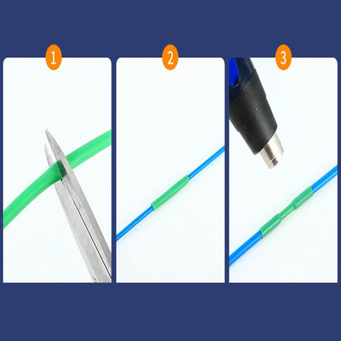 Othmro 0.04inch Inner Dia 32.81FT Heat Shrink Tubings 2:1 PE Plastic for Electrical Insulation Protection