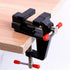 Mini Table Bench Vice Clamp for Jewelry, Model Making, DIY Repairs, Black Aluminum Alloy