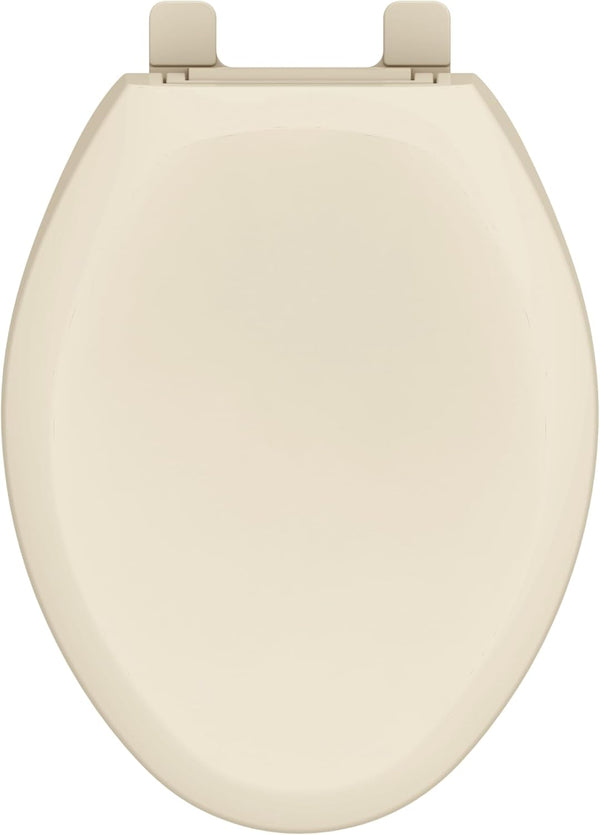 Gerber Elongated Toilet Seat with Cover, Soft Close, No Slam, Quick &
