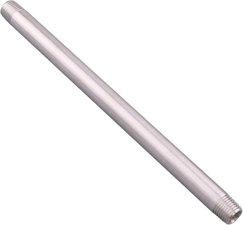 1/4" X 1/4" NPT Male Nipple, Stainless Steel 304 Cast Pipe Coupling Fitting, 8" Length (pack of 2)