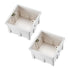 uxcell 2pcs Wall Switch Box, Electrical Outlet Flush Mount, 86 Type Single Gang White