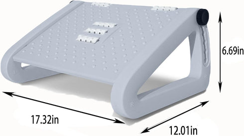 Konbison Hammock Under Desk Foot Rest for Office, Adjustable Ergonomic Accessories Portable Small Foot Stool Massager