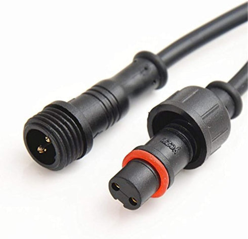 5Pairs 2pin Black Electrical Connector, LED Connector for LED Lights, 20cm Extension Cable, 0.3mm