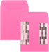Hygloss Products Electric Pink Library Card Pockets - Self-Adhesive, 3.5” x 5”, 30 Count for Classroom & Crafts