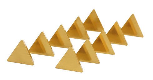 Accusize Industrial Tools Tpg322 Tin Coated Carbide Inserts, 10 Pcs/Box