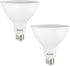 Sunco Lighting 2 Pack, 1800 Lumens Outdoor LED Flood Light, Waterproof PAR38, Dimmable, 15W=150W, 5000K