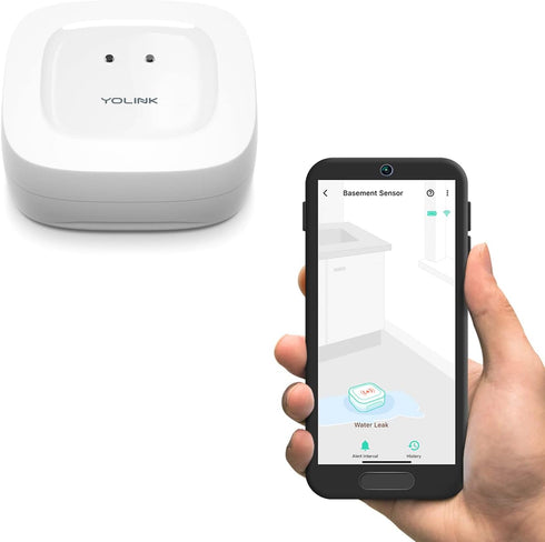YoLink Water Leak Detector, Wireless Smart Water Leak Sensor, Alexa, IFTTT, Hub Required