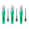 Eli-Vet Veterinary Aluminum Hub Needle, 18G x 1 inch (25 mm), 100 per Box, Individual Sheath AHN1825