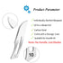 #10 100pcs (#10, 100) Surgical Grade Blades Sterile Scalpel Blades Individually Wrapped, with Storage Case, for Biology