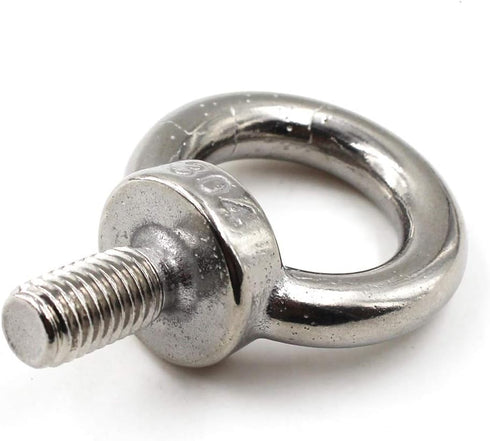M4 Ring Shape Lifting Threaded Eye Bolt, 304 Stainless Steel for Eye Nut Fastener, 20 Pack