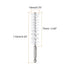 5Pcs Nylon Bore Brush 19mm Dia Cleaning Twisted Wire Brush Tube Pipe Cleaner with Handle 1/4 Inch Hex Shank for Tubes, Ports, Bearings