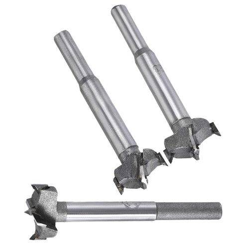 3Pcs Woodworking Hole Opener Drill Bit, 21mm+22mm+23mm Forstner Bits for Wood Hole Saw Drilling