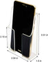Media Organizer Storage Box, Acrylic Transparent Wall Mount Mobile Phone Holder, Remote Control (Single Grid)