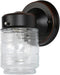 Design House Jelly Jar 1 Light Wall Light, Oil Rubbed Bronze, Outdoor