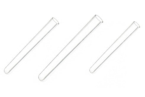 MG1001-50 50pcs 10ml Clear Plastic Test Tubes Without Caps, 15mm X 100mm, Round Bottom