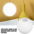 80mm 30mm MAGICLULU Frosted Glass Lamp Shade Replacement, round Globe with Opening, Globe Light Fixture Compatible