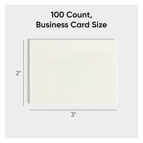 Smead Self-Adhesive Poly Pocket, Document Size, Clear Adhesive Pockets, 100 per Box