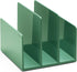 Poppin Fin File Sorter - 3-Compartment File Organizer, Sturdy and Durable Document Organizer, Sleek Design with Lacquer-like Finish, File Folder Organizer for Desk (Sage)