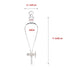 2pcs Borosilicate Glass 250ML Separating Funnel, Heavy Wall Conical with 24/40 Joints and PTFE Stopcock