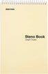 Mintra Office Steno Book, Pastel Colors, 4 Pads/Pack, Graph Ruled, 6inx9in, 70 Sheets, Notebook for Writing Notes