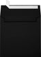 LUX Paper Square Invitation Envelopes for 5 3/4 x 5 3/4 Cards, 80 lb. Midnight Black, 250 Pack