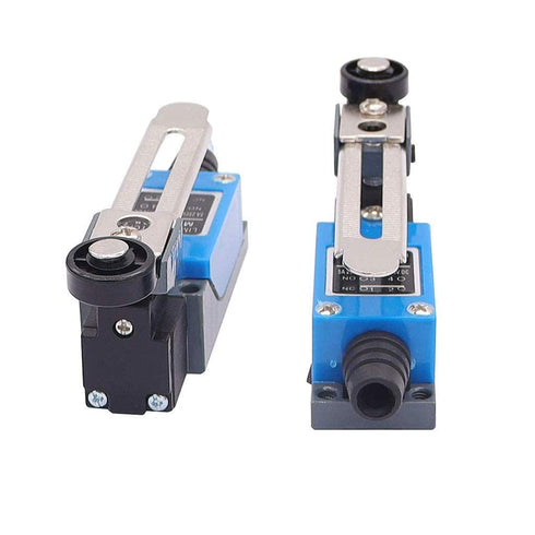 yusheng 2PCS ME-8108 Momentary Limit Switch with Adjustable Roller Lever Arm for Arduino CNC Mill