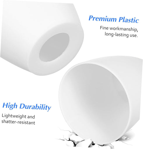 Set 2 E14 4.52X3.93X1.96 Inch Uonlytech Plastic Lampshade of for Desk Lamp Base Small Table Lamp Shade Replacement