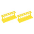 YOKIVE 2Pcs Tube Rack Holder, 6 Pins Plastic for 18-21mm Lab Test Tubes, 6-Sockets, Yellow