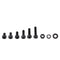 300pcs M3 Black Alloy Steel Hex Socket Screws Nuts Washer Assortment Kit (Set A Head)