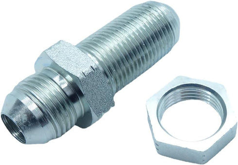 1 Piece 1/2#8 JIC 37° Male Flare to #8 1/2 JIC 37° Flare Bulkhead Union Adapter