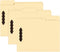 RAZCC 60 Pack Manila Fastener Folders, Letter Size, Reinforced 1/3-Cut Tab, 2 Fasteners for Organizing Medical Files