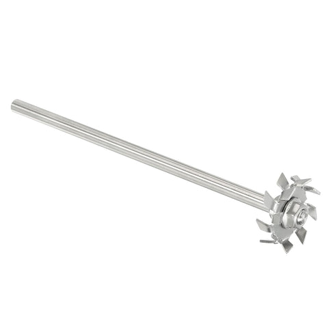 MECCANIXITY 304 Stainless Steel Stirring Rod 7.87" Length with 1.57" ID Dispersion Disc for Industrial, Laboratory