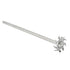 MECCANIXITY 304 Stainless Steel Stirring Rod 7.87" Length with 1.57" ID Dispersion Disc for Industrial, Laboratory