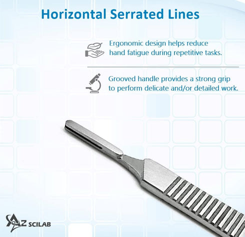 #3, 9-16 Premium Quality Scalpel Handle Stainless Steel (Fits Size Scalpel Blades)