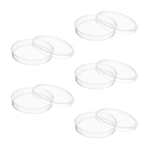 Othmro 90mmx15mm Round Plastic Petri Dish with 5pcs Transfer Pipettes for Scientific Applications and Cell Culturing