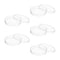 Othmro 90mmx15mm Round Plastic Petri Dish with 5pcs Transfer Pipettes for Scientific Applications and Cell Culturing