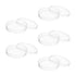Othmro 90mmx15mm Round Plastic Petri Dish with 5pcs Transfer Pipettes for Scientific Applications and Cell Culturing