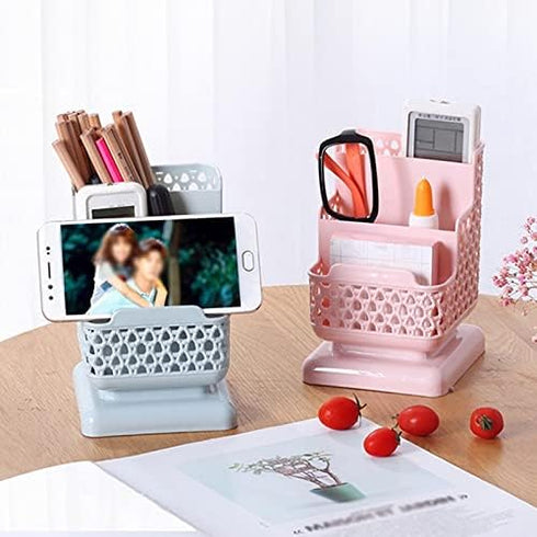 QDKVTNDJZ Holder,1Pcs Pen Office Organizer Desktop Storage Box Pencil Brush Pot Makeup Container Sundries Desk