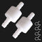 2PCS 1/4" Check Valve Hose Barb, One Way Inline Non Return for Fuel Oil Water Gas Air Pump with 4PCS Clamps