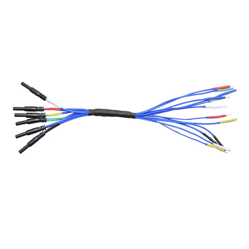 HT306 4 Connectors Sizes Universal Breakout Leads, 6 Channel Test Lead Set for Automotive