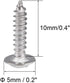 uxcell 2.3x10mm Self Tapping Screws, Phillips Pan Head with Washer, 304 Stainless Steel Fasteners, 50Pcs