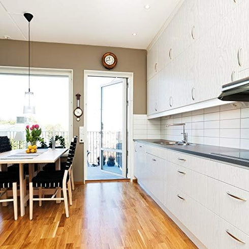 d-c-fix Peel and Stick Contact Paper Whitewood Wood Grain Self-Adhesive Film Waterproof & Removable Wallpaper Decorative Vinyl for Kitchen, Countertops, Cabinets 17.7" x 78.7"