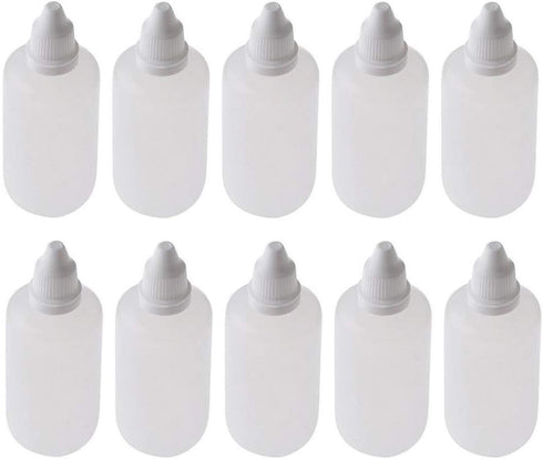 10Pcs 100ml Empty Refillable Portable Plastic Squeezable Dropper Bottles for Cosmetic Makeup Packaging