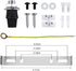 5.9" Arturesthome Industrial Black Ceiling Canopy Kit,Single Hole Extra Depth and Width Ceiling Plate for Pendant Light