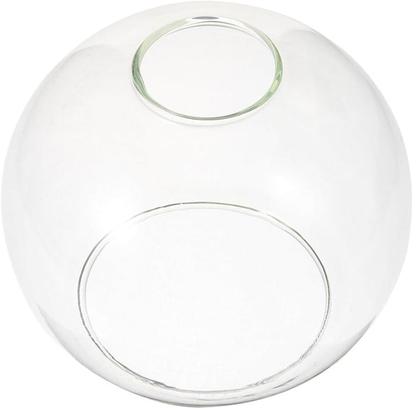 PRETYZOOM Clear Glass Globe Pendant Light Shade Dual Opening Chandelier Replacement Cover