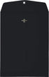 LUXPaper 9 x 12 Open End Envelopes | Clasp | Midnight Black | 80lb. Text, 50 Qty