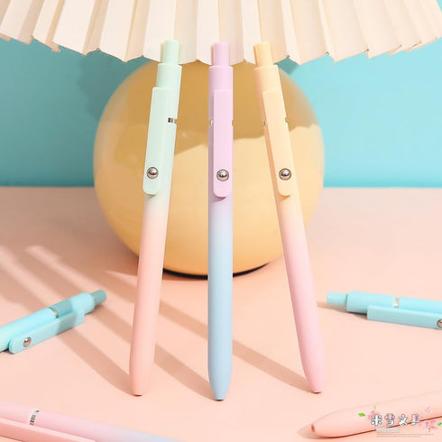Gel Pens, 5 Pcs Retractable Gel Ink Pens, 0.7mm Fine Point, High-End Series for Journaling School Office Supplies